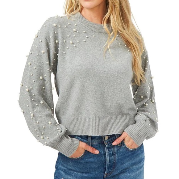 Chelsea & Violet Sweaters - Chelsea & Violet
Drop Shoulder Long Balloon Pearl Boucle Statement Sweater🦋🦋